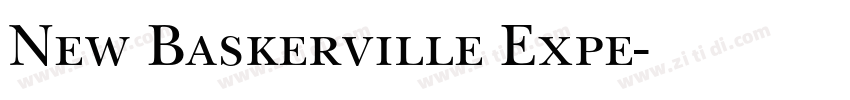 New Baskerville Expe字体转换